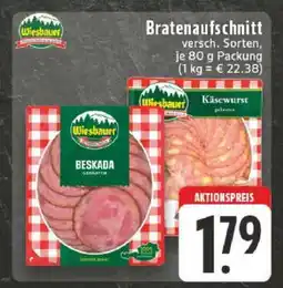 Edeka Wiesbauer Bratenaufschnitt Angebot