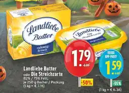 Edeka LANDLIEBE Butter oder Die Streichzarte Angebot