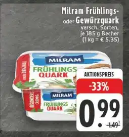 Edeka Milram Frühlings- oder Gewürzquark Angebot