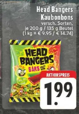 Edeka Head Bangers Kaubonbons Angebot