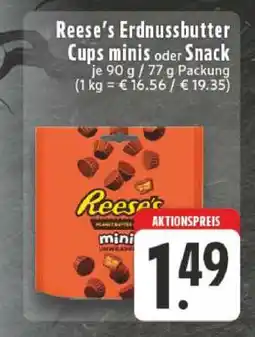 Edeka Reese's Erdnussbutter Cups minis oder Snack Angebot
