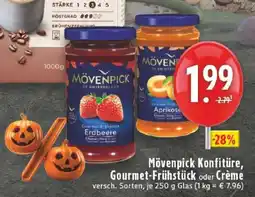 Edeka Mövenpick Konfitüre, Gourmet-Frühstück oder Crème Angebot