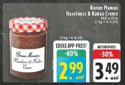Edeka Bonne Maman Haselnuss- Kakao-Creme Angebot