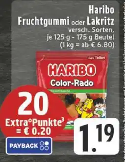 Edeka Haribo Fruchtgummi oder Lakritz Angebot