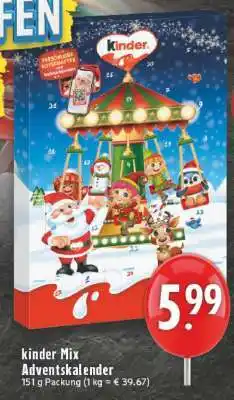 Edeka Kinder Mix Adventskalender Angebot