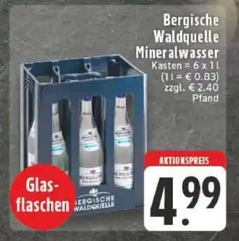 Edeka Bergische Waldquelle Mineralwasser Angebot