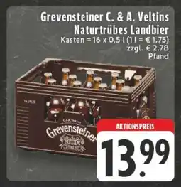 Edeka Grevensteiner C. & A. Veltins Naturtrübes Landbier Angebot