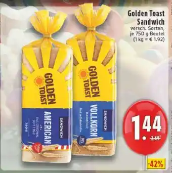 Edeka Golden Toast Sandwich Angebot