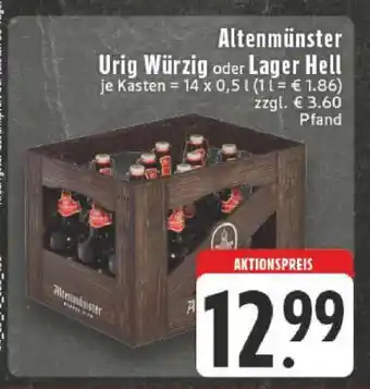 Edeka Altenmünster Urig Würzig oder Lager Hell Angebot