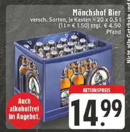 Edeka Mönchshof Bier Angebot