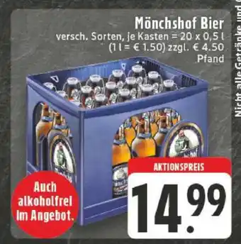 Edeka Mönchshof Bier Angebot