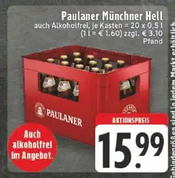 Edeka Paulaner Münchner Hell Angebot