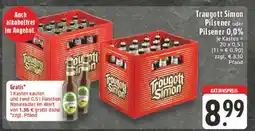 Edeka Traugott Simon Pilsener oder Pilsener 0,0% Angebot