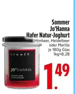 Edeka Sommer Jo’Hanna Hafer Natur-Joghurt Angebot