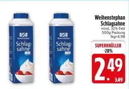 Edeka Weihenstephan Schlagsahne Angebot