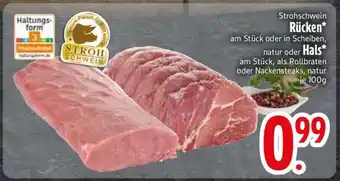 Edeka Strohschwein Rücken oder Hals Angebot
