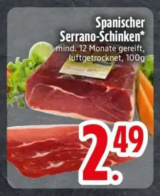Edeka Spanischer Serrano-Schinken Angebot