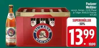 Edeka Paulaner Weißbier Angebot