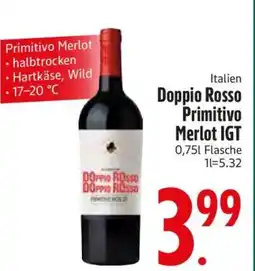 Edeka Doppio Rosso Primitivo Merlot IGT Angebot