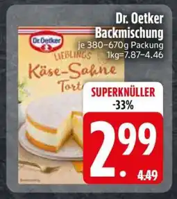 Edeka Dr. Oetker Backmischung Angebot