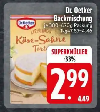 Edeka Dr. Oetker Backmischung Angebot