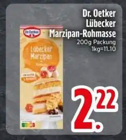 Edeka Dr. Oetker Lübecker Marzipan-Rohmasse Angebot