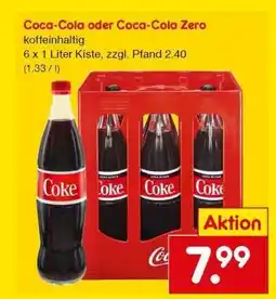 Netto Marken-Discount Coca-Cola oder Coca-Cola Zero Angebot