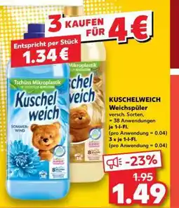 Kaufland KUSCHELWEICH Weichspüler Angebot