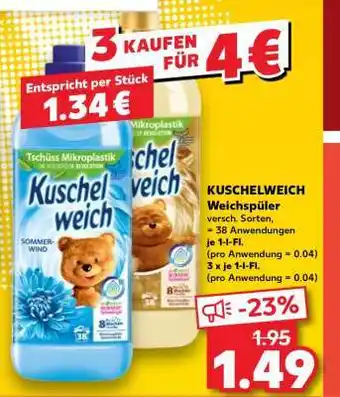 Kaufland KUSCHELWEICH Weichspüler Angebot