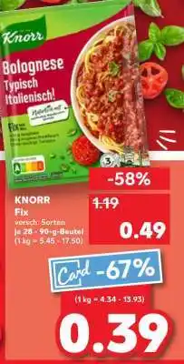 Kaufland Knorr Fix Angebot