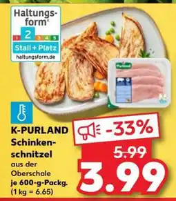 Kaufland K-PURLAND Schinkenschnitzel Angebot