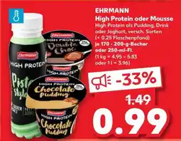 Kaufland EHRMANN High Protein oder Mousse Angebot
