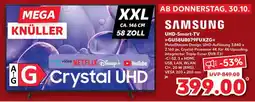 Kaufland SAMSUNG UHD-Smart-TV GU58BU8079FUXZG Angebot