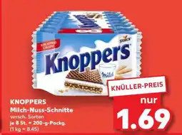 Kaufland KNOPPERS Milch-Nuss-Schnitte Angebot