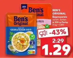 Kaufland BEN'S ORIGINAL Expressreis Angebot