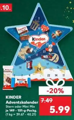 Kaufland Kinder- Adventskalender Angebot