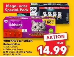 Kaufland WHISKAS oder SHEBA Katzenfutter Angebot