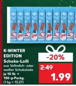 Kaufland K-WINTER EDITION Schoko-Lolli Angebot