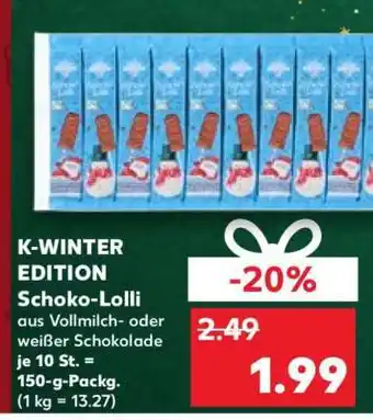Kaufland K-WINTER EDITION Schoko-Lolli Angebot
