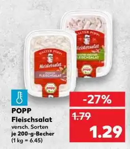 Kaufland POPP Fleischsalat Angebot