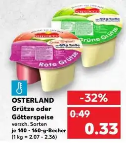 Kaufland OSTERLAND Grütze oder Götterspeise Angebot
