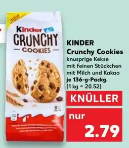 Kaufland kinder Crunchy Cookies Angebot