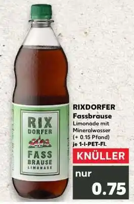 Kaufland RIXDORFER Fassbrause Angebot