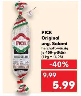 Kaufland PICK Original ung. Salami Angebot