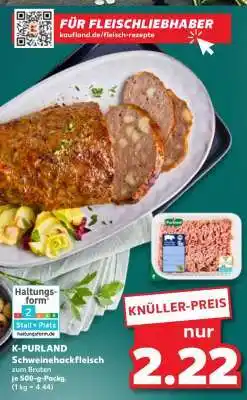 Kaufland K-PURLAND Schweinehackfleisch Angebot