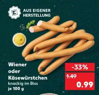 Kaufland Wiener oder Käsewürstchen Angebot