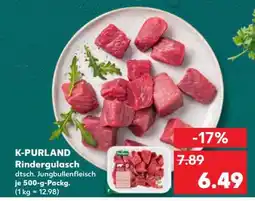 Kaufland K-PURLAND Rindergulasch Angebot
