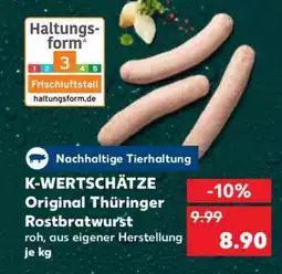 Kaufland K-WERTSCHÄTZE Original Thüringer Rostbratwurst Angebot