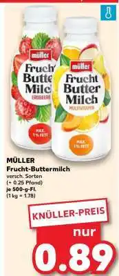 Kaufland MÜLLER Frucht- Buttermilch Angebot