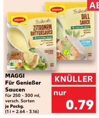 Kaufland MAGGI Für Genießer Saucen Angebot